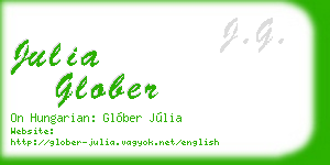 julia glober business card
